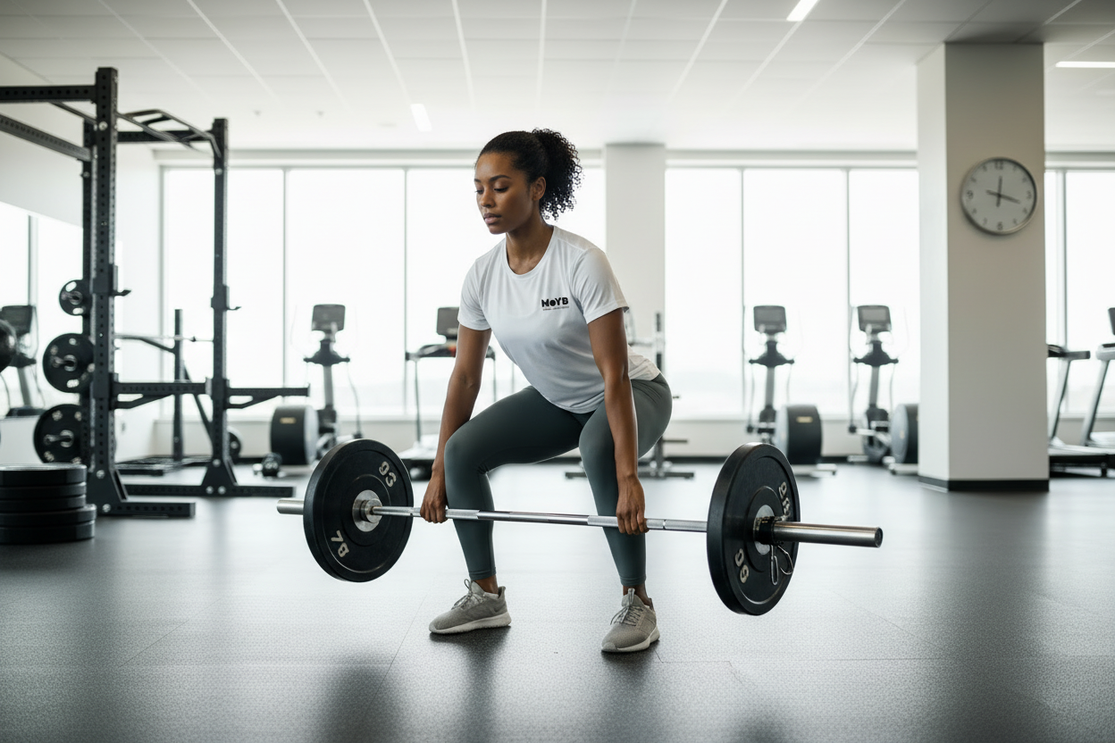 MoYB Performance Tee White Weightlifting